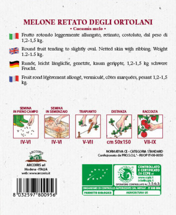 Melone Retato degli Ortolani - Sementi Biologiche