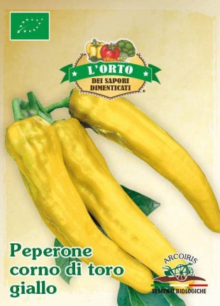 Pepper Corno Di Toro Giallo - Organic Seeds