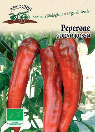 Pepper Corno Di Toro Rosso - Organic Seeds