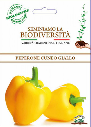 Peperone Cuneo Giallo - Sementi Biologiche