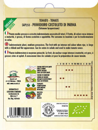 Tomato Costoluto di Parma - Organic Seeds
