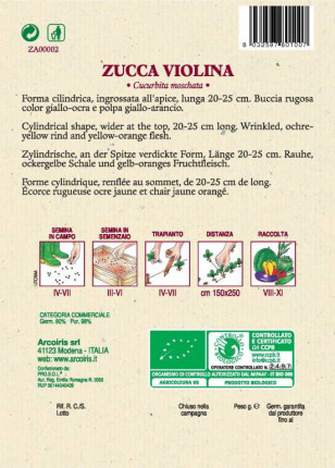 Zucca Violina - Sementi Biologiche